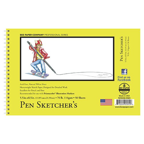 Bee Paper, Sketchbooks & Pads, Art & School, 70#, Pen Sketcher's, 50 sheet, 108325